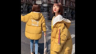 Korean Style 2019 Winter Jacket Women Hooded Oversized Bubble Fashion Female Coat Outwear Short Warm