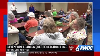 Community transparency in focus at Davenport forum after ICE arrests