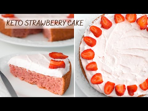 Keto Strawberry Cake