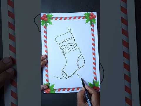 One Line Christmas Sketch 🎄Minimal & Beautiful Holiday Drawing