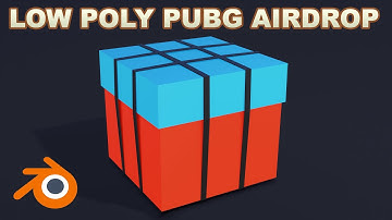 how to make a low poly pubg airdrop in blender 2.90