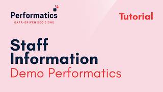 Performatics System Tutorial: Staff Information Update