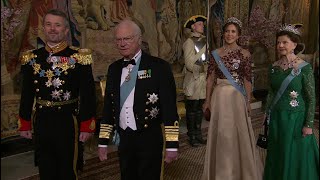 State banquet for King Frederik X of Denmark during state visit to Sweden 2024