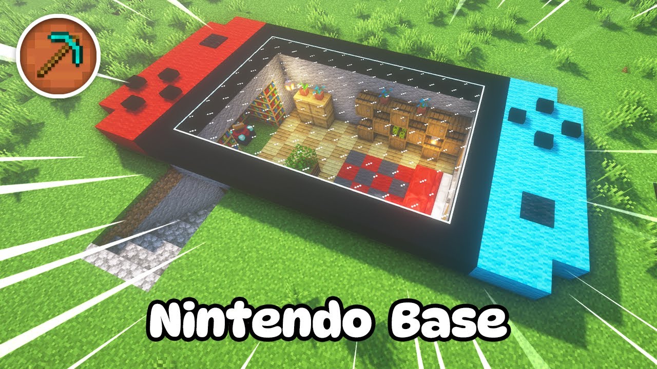 🎮 Minecraft Tutorial: How to Build a Nintendo Switch Underground Base ...