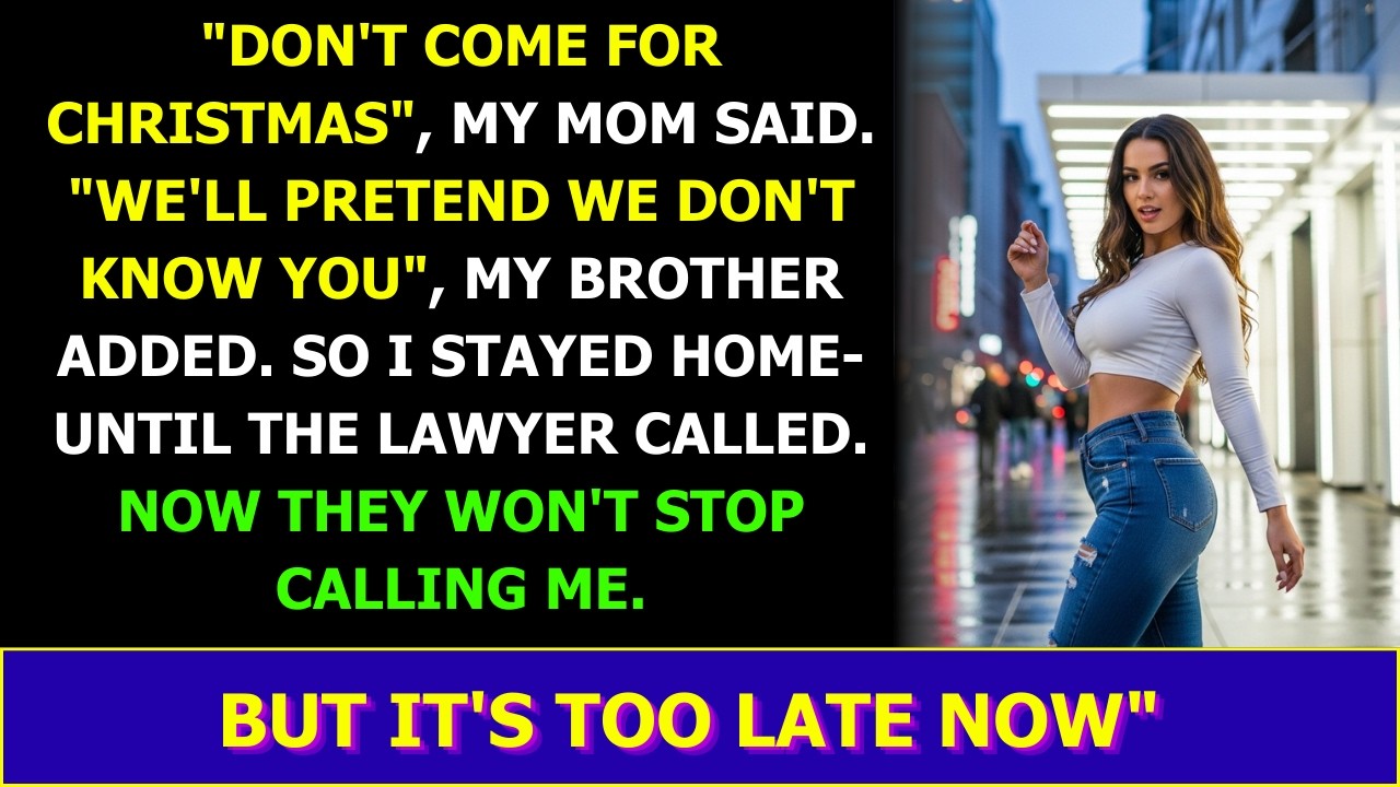 “Don’t come for Christmas,” my mother said—calmly, like it was no big deal But she had no idea what