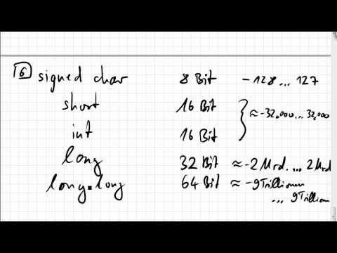 05.02 signed und unsigned char, short, int, long, long long