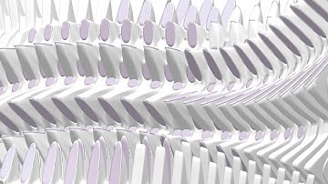 GRASSHOPPER FACADES002 CURVATURE BASED GRADIENT RIBS AND APERTURES