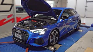 Stage 2 Audi S3 8Y makes 440HP on the DYNO | Feat. Eventuri Intake, Exhaust, Intercooler & Ecu Tune