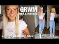 GRWM | hair & make-up + HUGE haul