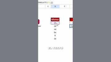 Cómo Traducir Textos Dentro de Google Sheets: Usa la Función =GOOGLETRANSLATE Fácilmente