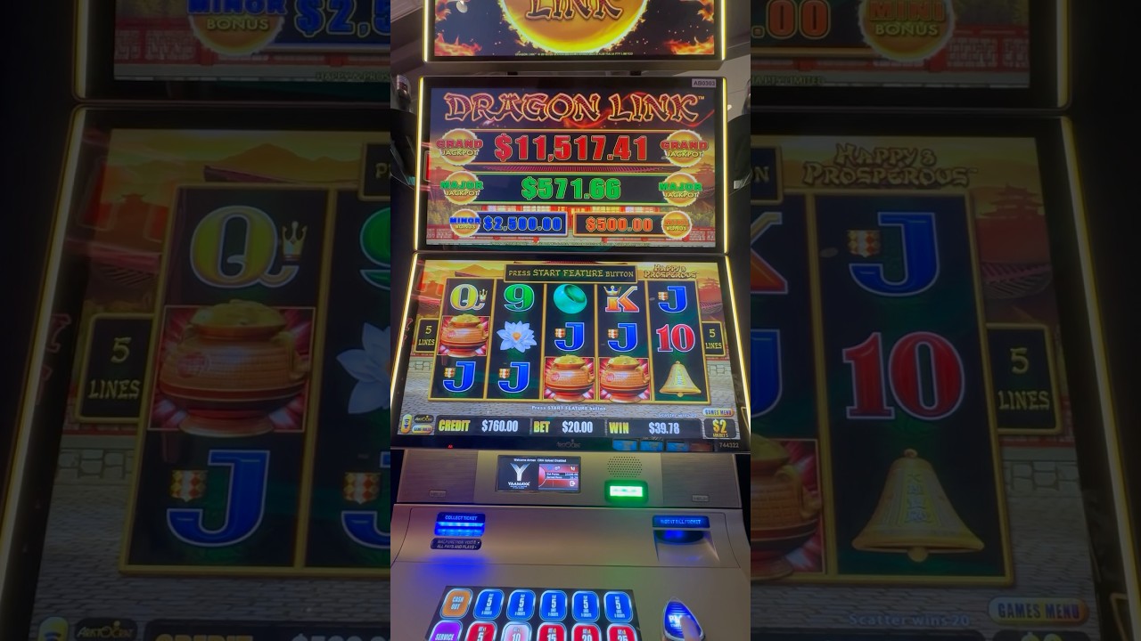 nổ hũ kgbet DRAGON LINK FREE GAMES FEATURE LANDS A HANDPAY! degenarm casino slot gaming gambling jackpot