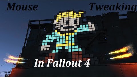 How to fix mouse lag, mouse acceleration, different  horizontal/vertical sensivity in Fallout 4