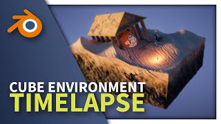 Cube Environment Timelapse | Blender