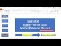 Sap mm lsmwlegacy system migration workbench method to upload material master for all sap viewers