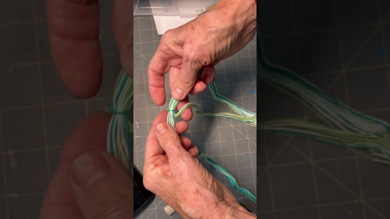 Preparing Sashiko thread