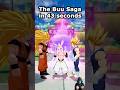 The Buu Saga in 43 seconds #dbz #goku #majinbuu #vegeta #dragonball