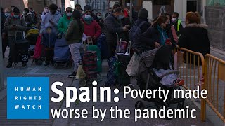 Spain’s Failure to Protect Rights Amid Rising Poverty