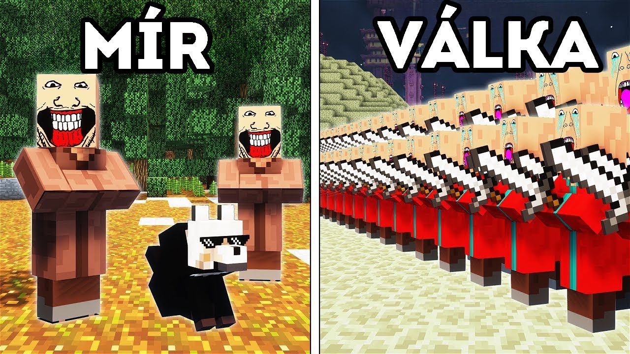 1000 Vesničanů Postavilo OBŘÍ CIVILIZACI v Minecraftu!