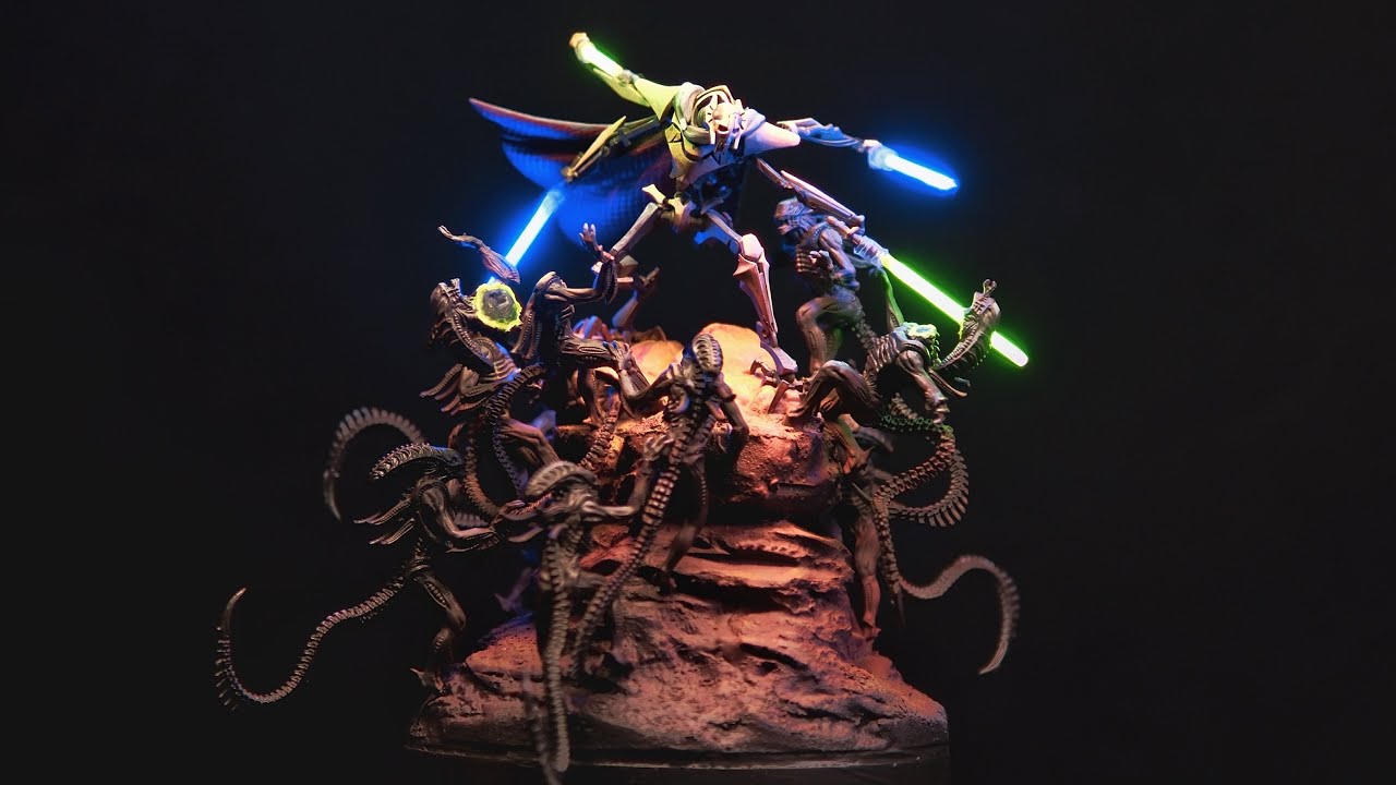Epic Star Wars x Alien Crossover: General Grievous' Insane Last Stand Against a Xenomorph Swarm!