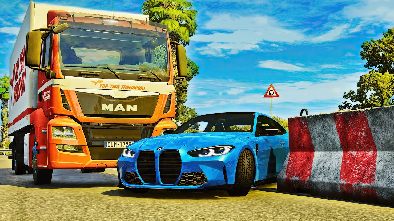 Realistic Highway Crashes #03 [BeamNG.Drive] - YouTube
