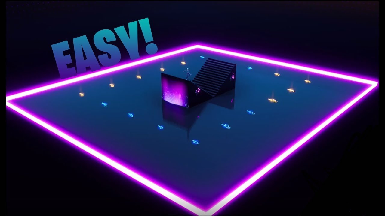 How to build neon 1v1 map