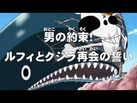 アニメonepiece ワンピース 第63話 あらすじ 男の約束 ルフィとクジラ再会の誓い Youtube