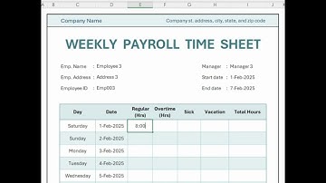 Lembar Kerja Pelacak Lembar Waktu Penggajian | Mingguan, Dua Mingguan, Bulanan #manajemenpenggajian #templatexcel