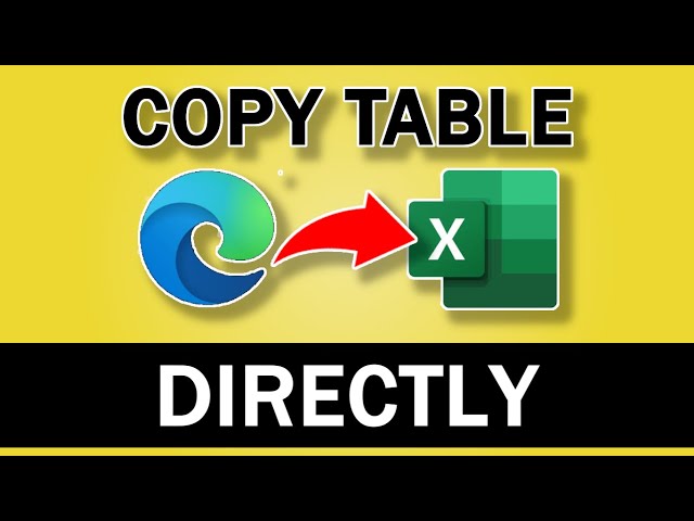 How to Copy a Website Table Directly into Excel class=