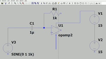 Analisis Op-Amp rangkaian integrator dan diferensiator dengan LTSpice (Praktikum Elektronika Dasar)