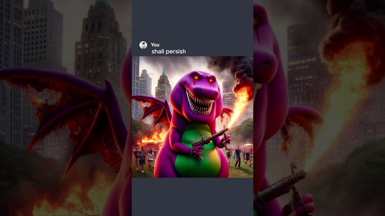 Barney The Dinosaur Funny Parody (Ai Edition) 