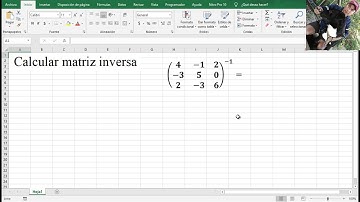 Calcular la inversa de una matriz en Excel - Muy fácil