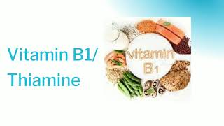 Vitamin B1//thiamine // food sources of thiamine// function of thiamine //Dietician siddhali