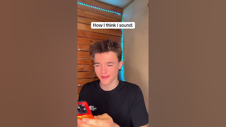 How I think I sound vs reality…