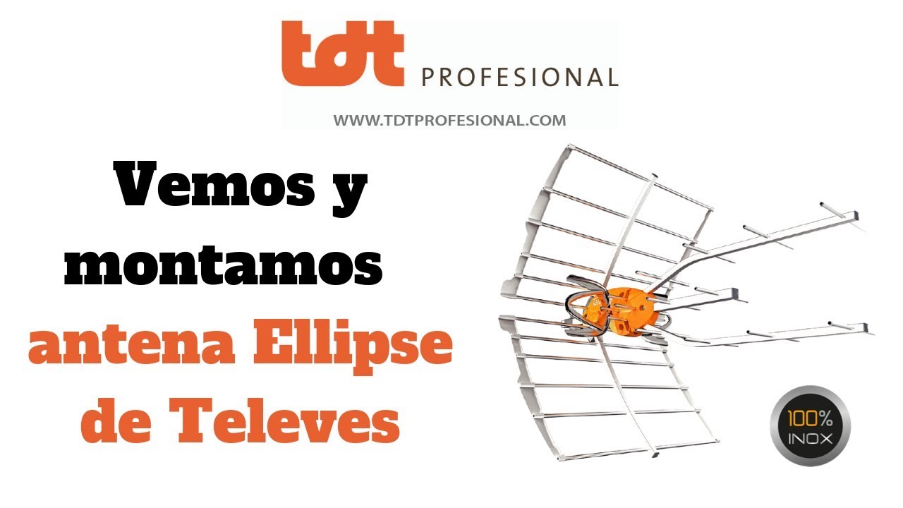 ANTENA TV CON PREVIO ELIPSE TELEVES 148920 FILTRO LTE