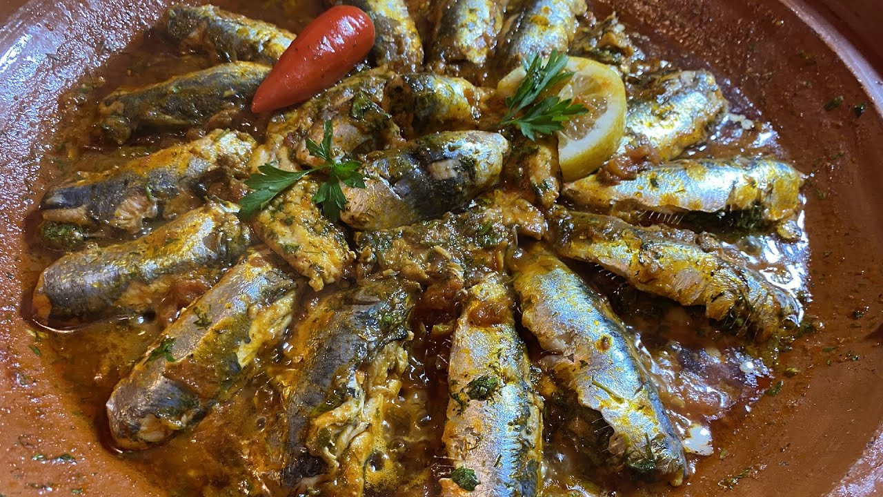 وصفة طاجين السردين سهل في التحضير سريع و لديد