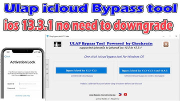 ulap icloud bypass tool v1.1 ios 13.3.1 no need downgrade