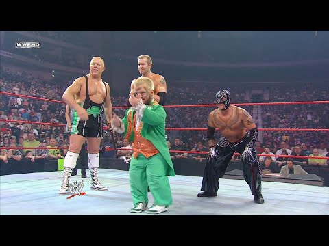 Rey Mysterio Finlay Christian Vs Kane The Miz John Morrison WWE Raw March 9 2009 HD