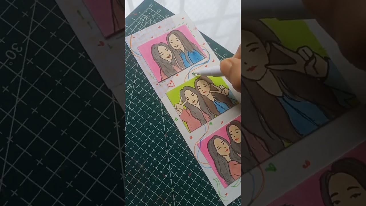 diy photo strip bookmark ⭐