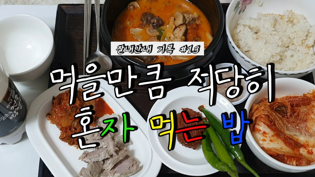 잘내안내 혼밥 13ㅣ혼자먹는 조용한 한 끼