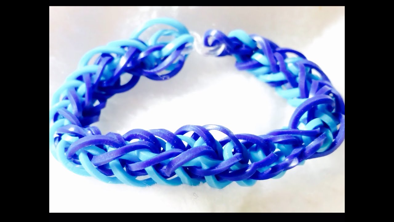 Rainbow Loom: Pulseira de Elásticos com os dedos-gomitas- loom bands-