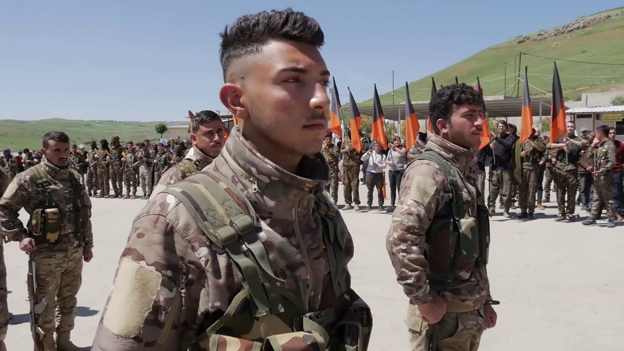 Memorial ceremony for Lorenzo Orsetti in Rojava 5th May 2019