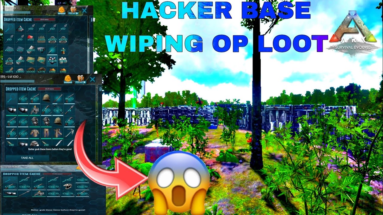 Ark mobile hacker base raid op loot