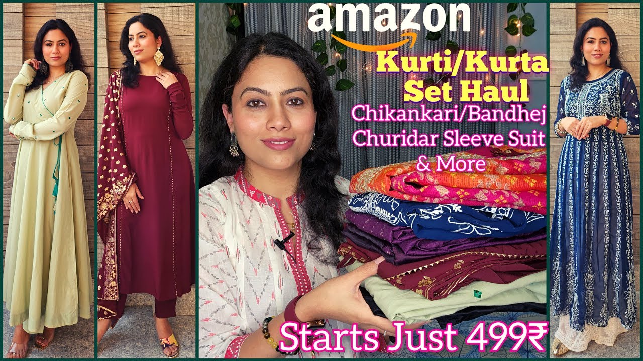 Buy CHHORI JAIPUR Women Viscose Rayon Kurta, Dhoti Pant & Dupatta Set  (Large, Blue) at Amazon.in