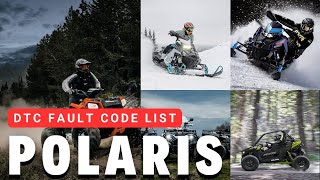 Polaris Fault Codes List  | Polaris Error Codes List #obdcodeslist #faultcodeslist #dtccodes