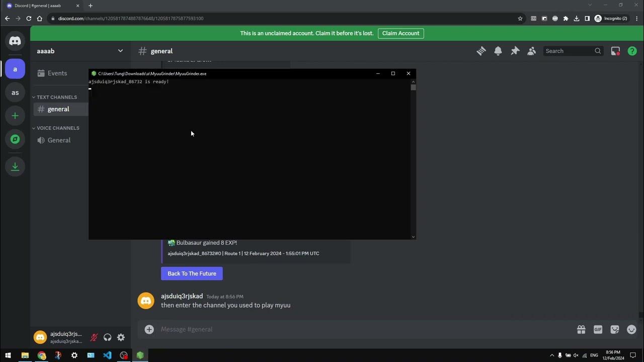 How to use Myuu autorouting bot Myuu Grinder Discord YouTube
