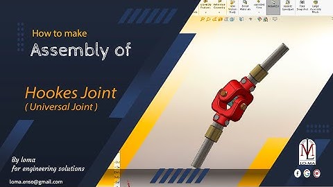 How to do (universal joint) in Solidworks with animation