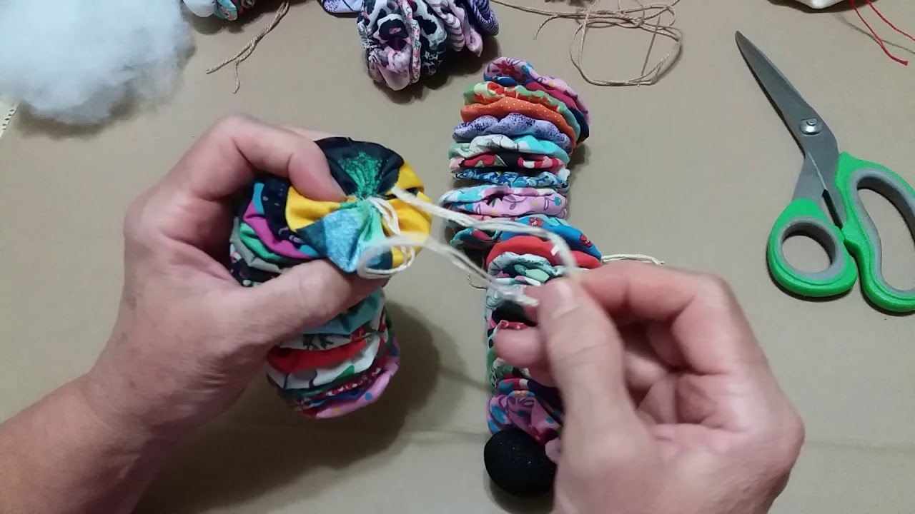 Tutorial Boneco de Fuxico: Palhaço