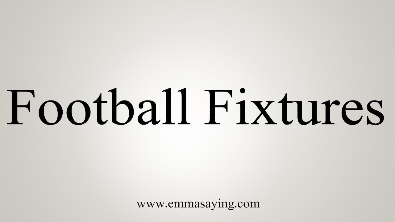 how to say in english jamun How To Pronounce Football Fixtures
