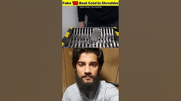 Shredder Vs Fake and Real Gold bar #shorts #uniqueexperiment #whatif #मजेदारवीडियो