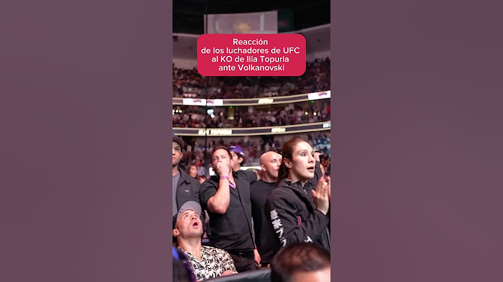 Reacción de los peleadores #UFC antes el #KO de #IliaTopuria a #volkanovski por el título #ufc298